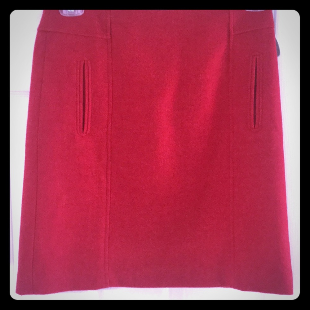 Red Talbots Skirt